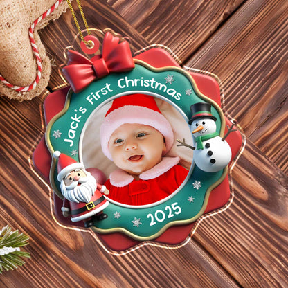 Jack's First Christmas With Santa And Snowman