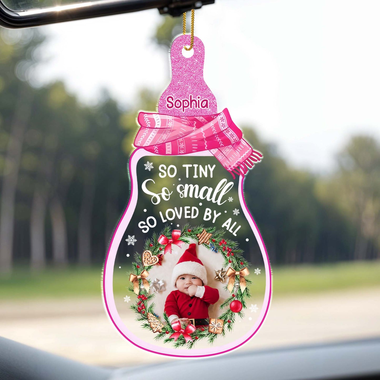 So Tiny So Small So Loved By All, Baby's First Christmas - Personalized Custom Acrylic Ornament, Christmas Gift - KID215_ACO