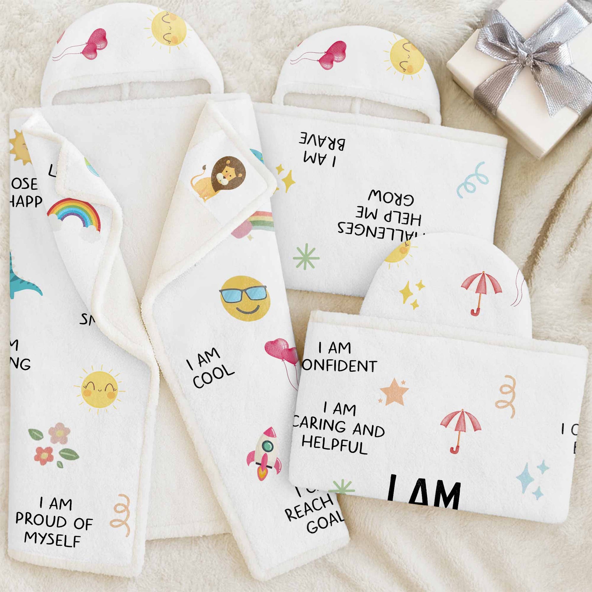 I Am Confident, I Am Loved, Choose To Be Happy Blanket