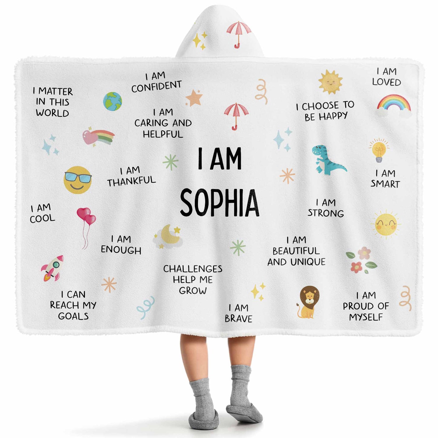 I Am Confident, I Am Loved, Choose To Be Happy Blanket