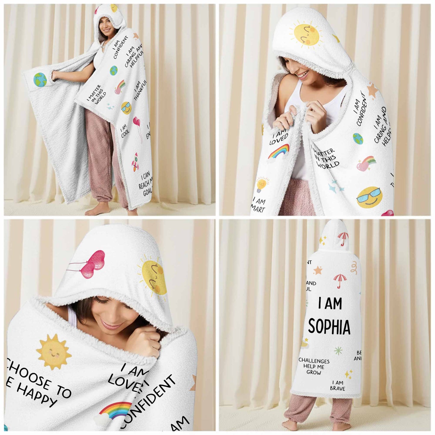 I Am Confident, I Am Loved, Choose To Be Happy Blanket