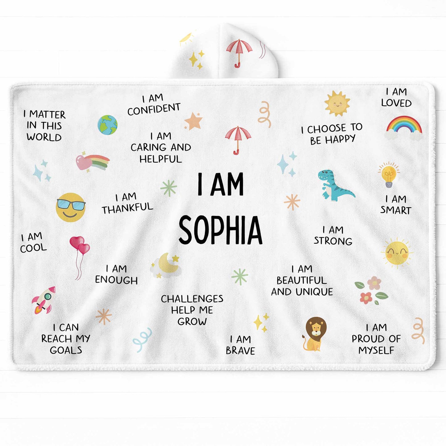 I Am Confident, I Am Loved, Choose To Be Happy Blanket