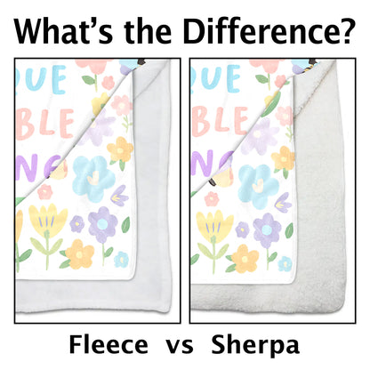 I Am Kind, I Am Strong, Bees And Flowers Design