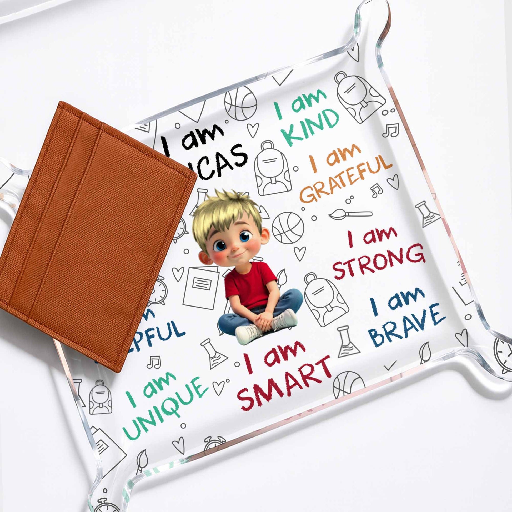 I Am Enough, I Am Loved, Positive Affirmations Tray