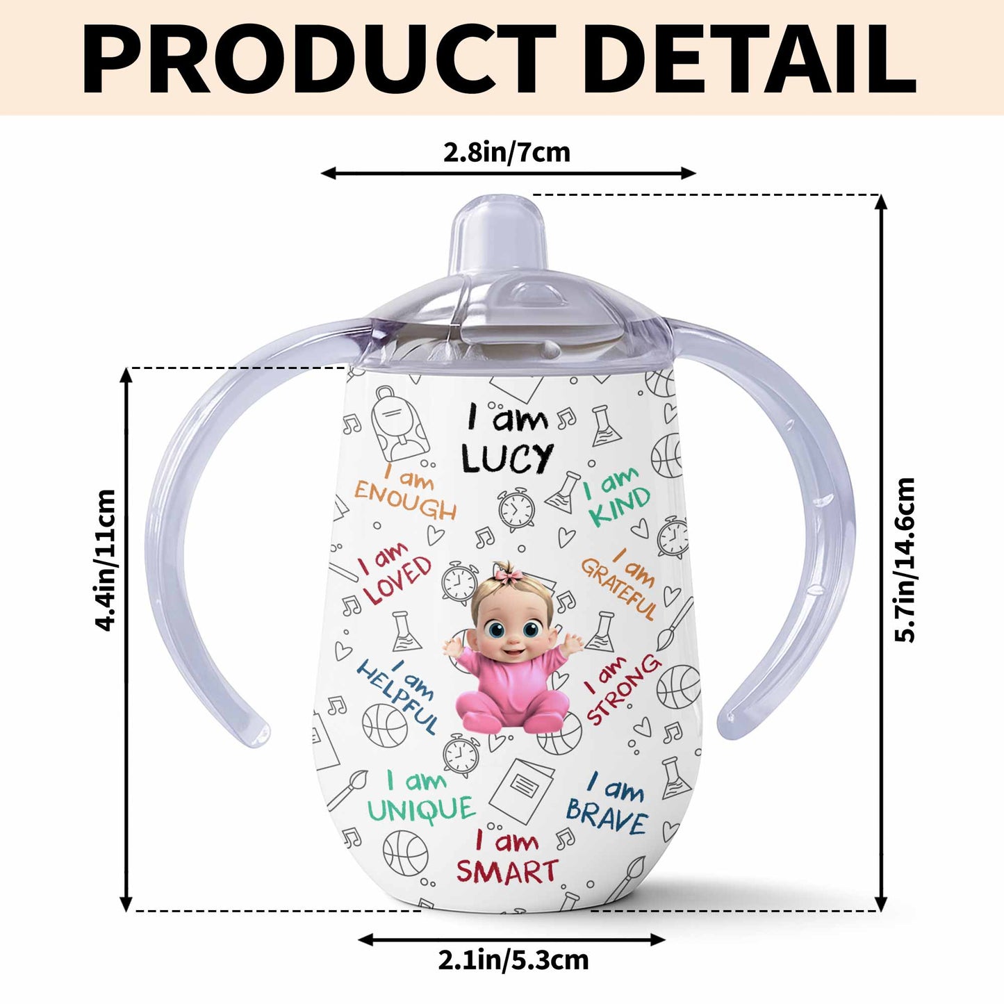 I Am Lucy, Empowering And Educational Toddler Sippy Cup