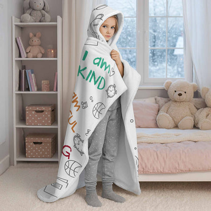 I Am Enough, I Am Loved, School Supplies Blanket