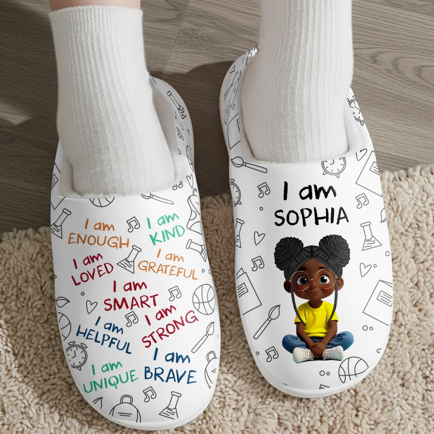 I Am Enough, Loved, Brave, Smart, Unique Positive Affirmations