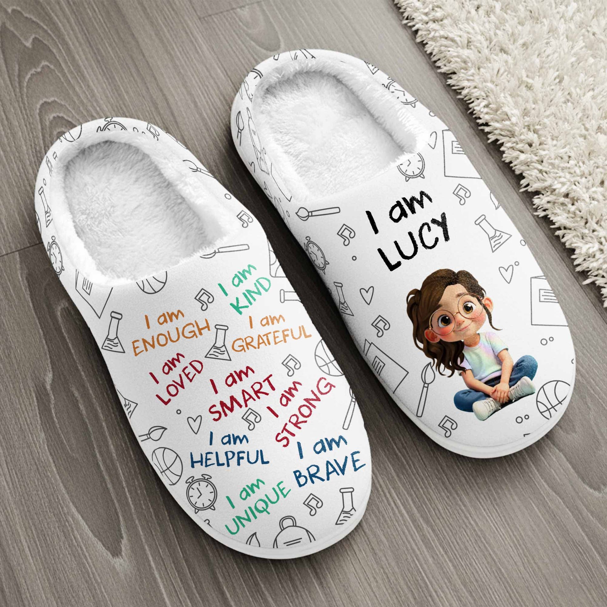 I Am Enough, Loved, Brave, Smart, Unique Positive Affirmations