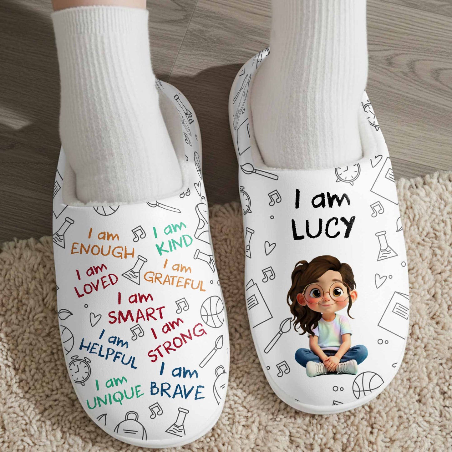 I Am Enough, Loved, Brave, Smart, Unique Positive Affirmations