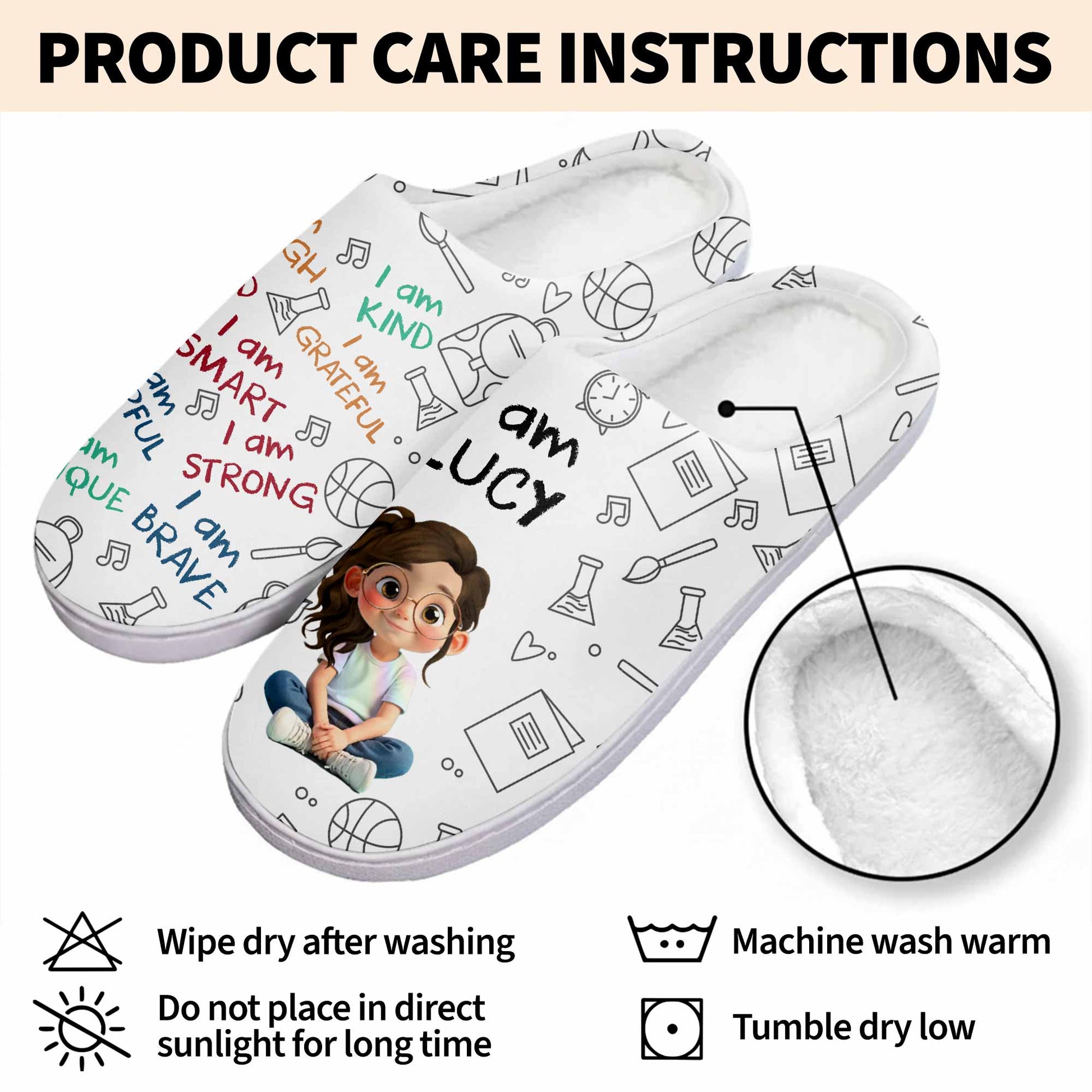 I Am Enough, Loved, Brave, Smart, Unique Positive Affirmations