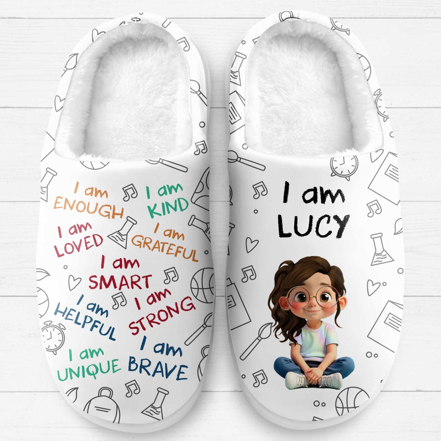 I Am Enough, Loved, Brave, Smart, Unique Positive Affirmations