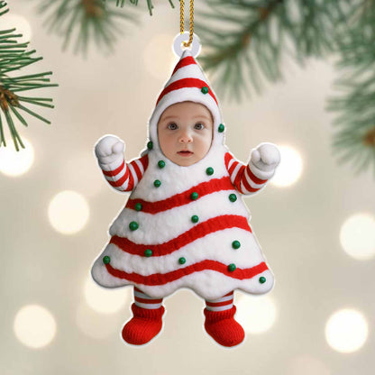 Célébrez les fêtes avec un costume de sapin de Noël festif - Décoration acrylique personnalisée, cadeau de Noël - KID282_ACO