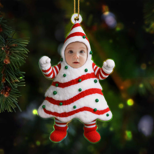 Celebrate The Holidays With A Festive Christmas Tree Costume - Personalized Custom Acrylic Ornament, Christmas Gift - KID282_ACO