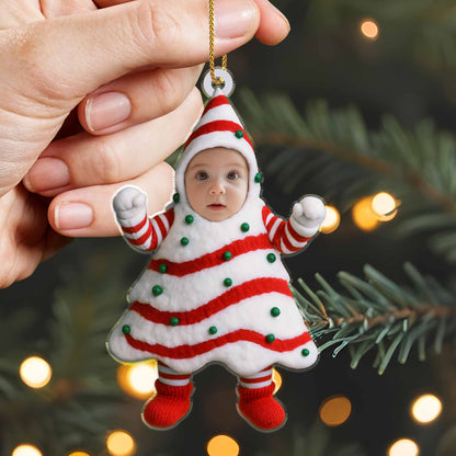 Célébrez les fêtes avec un costume de sapin de Noël festif - Décoration acrylique personnalisée, cadeau de Noël - KID282_ACO