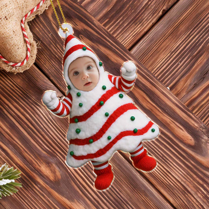Célébrez les fêtes avec un costume de sapin de Noël festif - Décoration acrylique personnalisée, cadeau de Noël - KID282_ACO