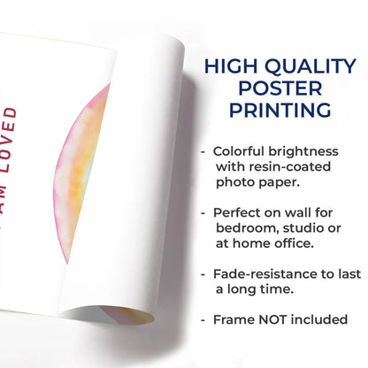 I Am Kind, Brave, Smart, and Strong, Rainbow Poster - Personalized Custom Vertical Poster - KID303_VPOS