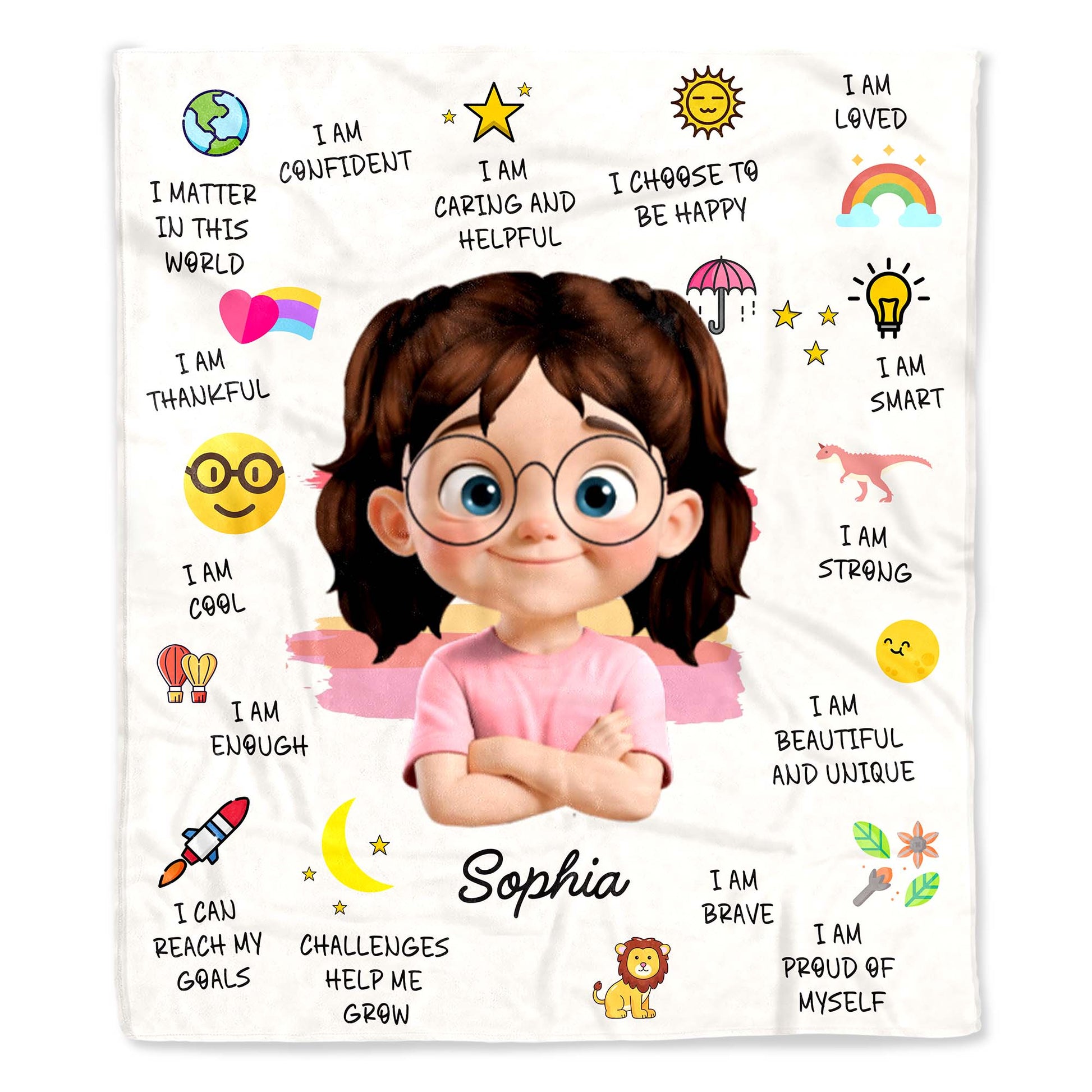 I Am Loved, Choose To Be Happy, Proud of Myself with Positive Affirmations