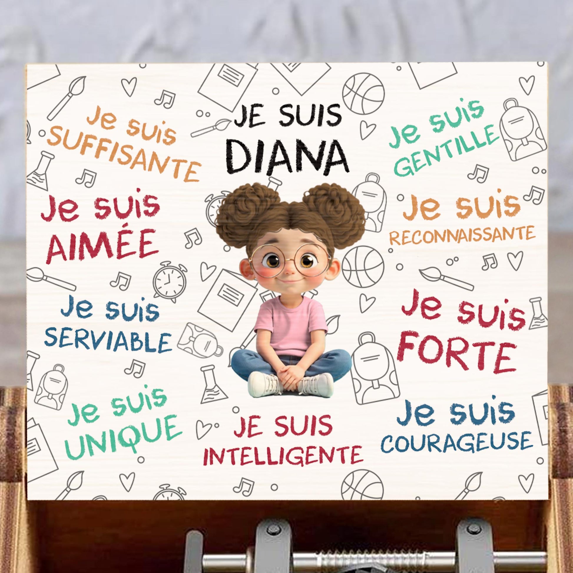 Je Suis Sufficiente, Girl With Music Notes And Heart