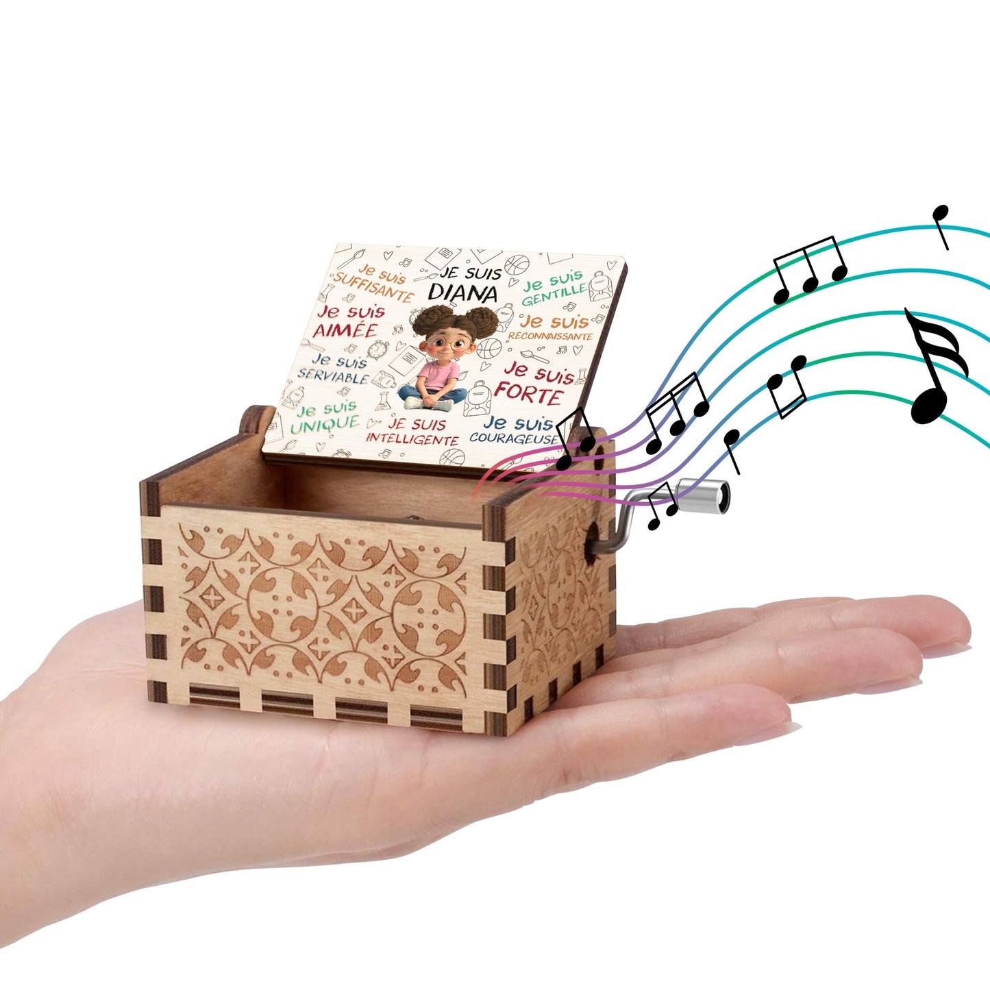 Je Suis Sufficiente, Girl With Music Notes And Heart