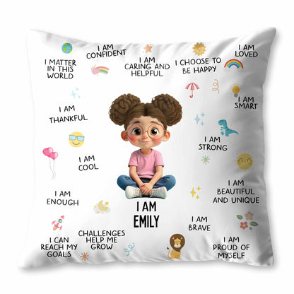 I Am Confident, I Choose To Be Happy, Encouraging Positive Thoughts Pillow