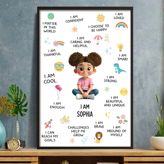 I Am Confident, Brave, And Beautiful Custom Poster