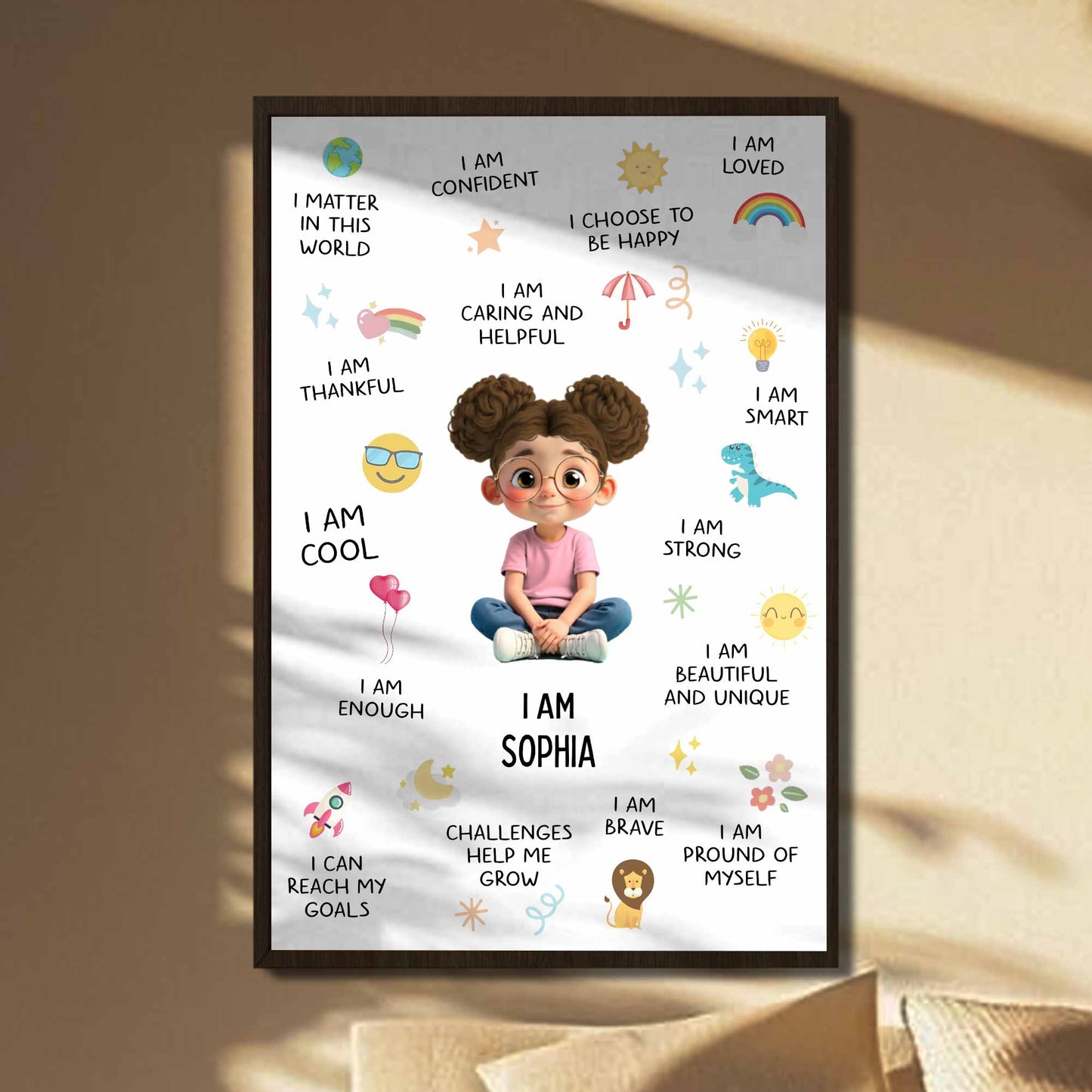 I Am Confident, Brave, And Beautiful Custom Poster