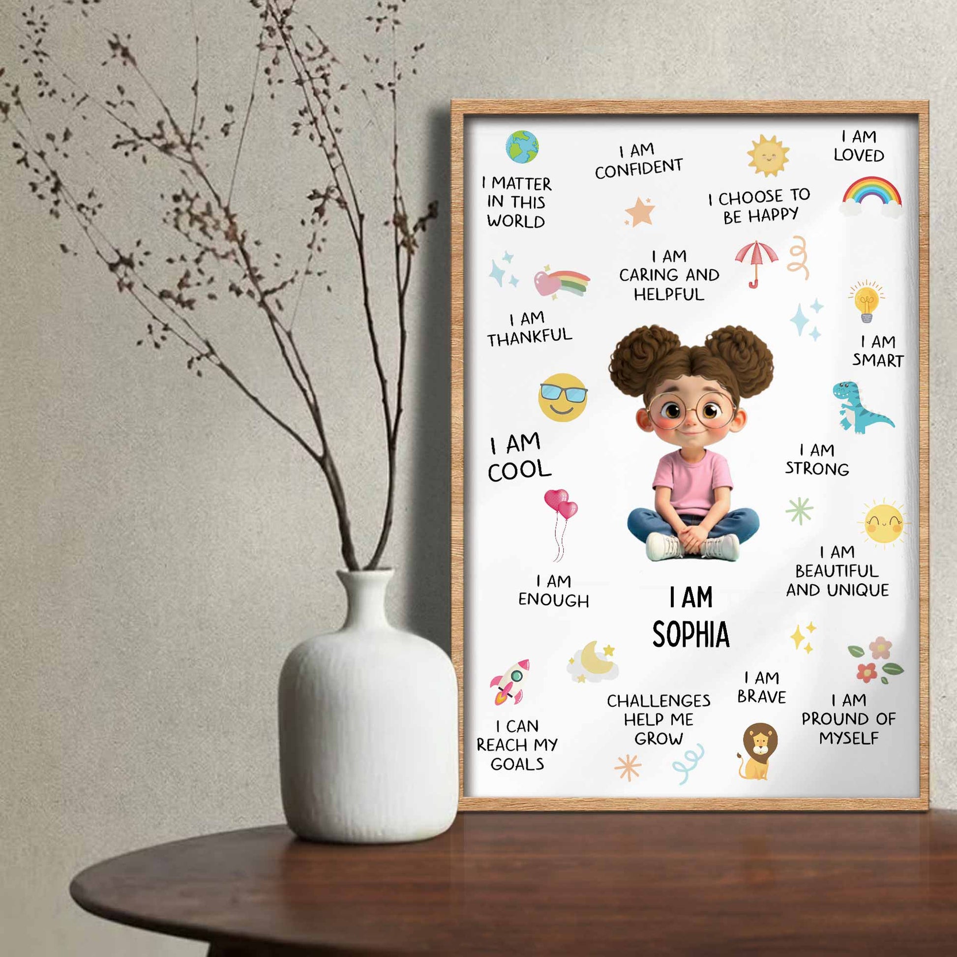 I Am Confident, Brave, And Beautiful Custom Poster