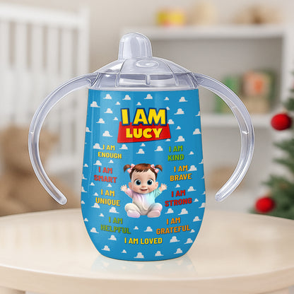 I Am Enough, I Am Smart, Cartoon Girl Design