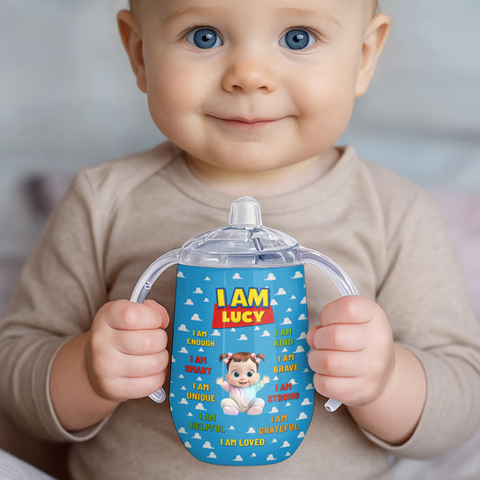 I Am Enough, I Am Smart, Cartoon Girl Design