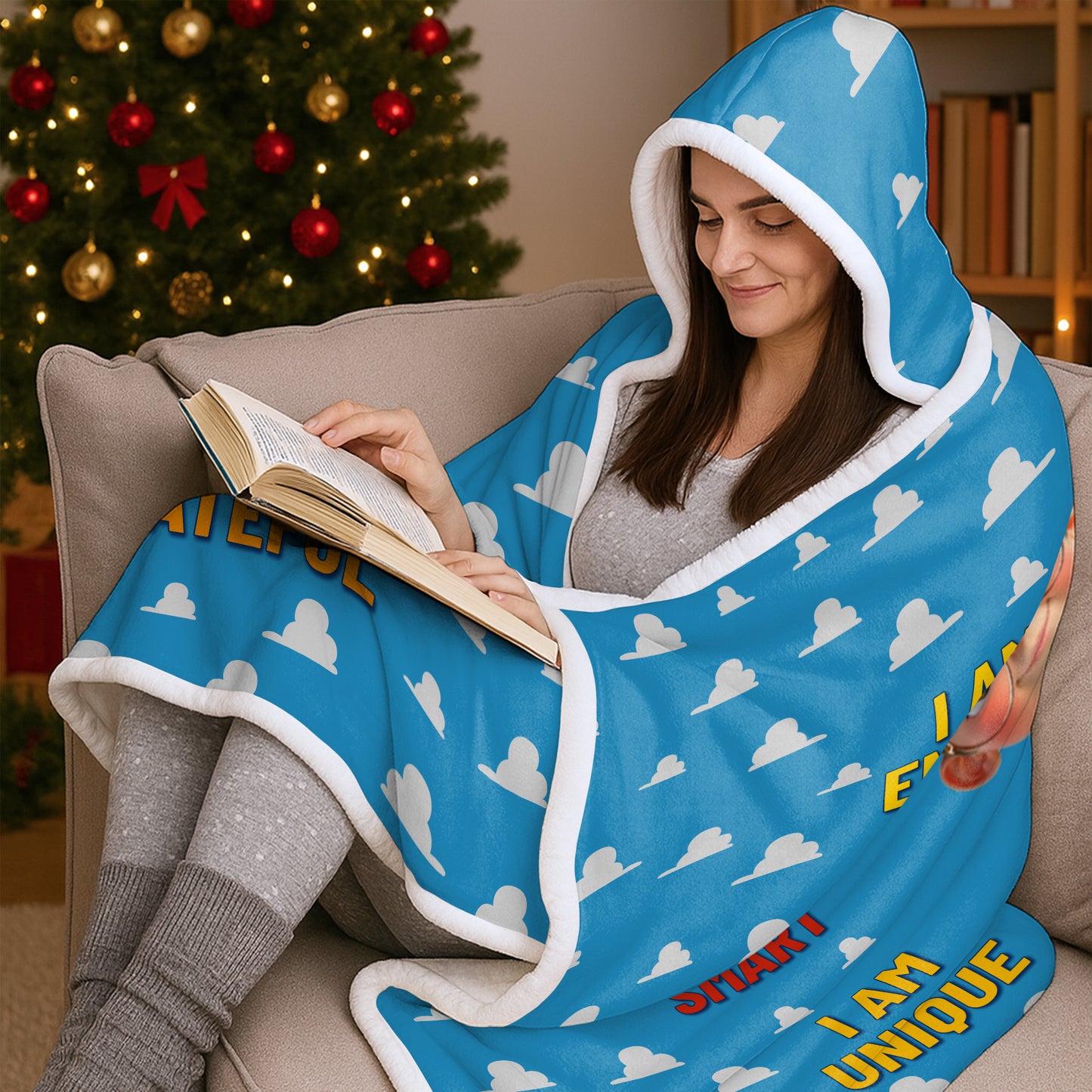 I Am Smart, I Am Strong, I Am Brave, Clouds Design