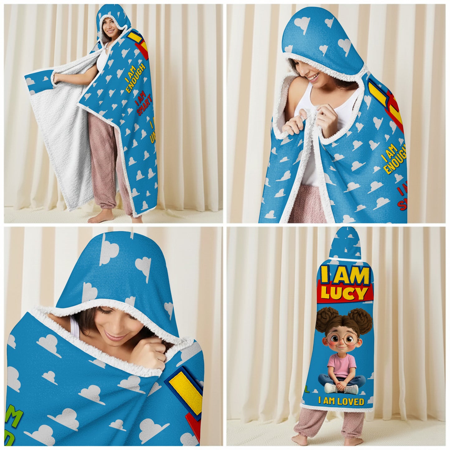 I Am Smart, I Am Strong, I Am Brave, Clouds Design