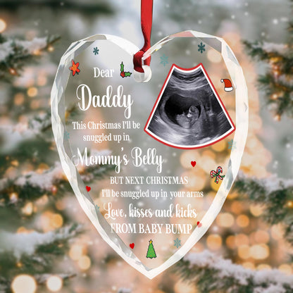 Expectant Christmas Snuggles From Baby Bump