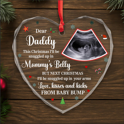 Expectant Christmas Snuggles From Baby Bump