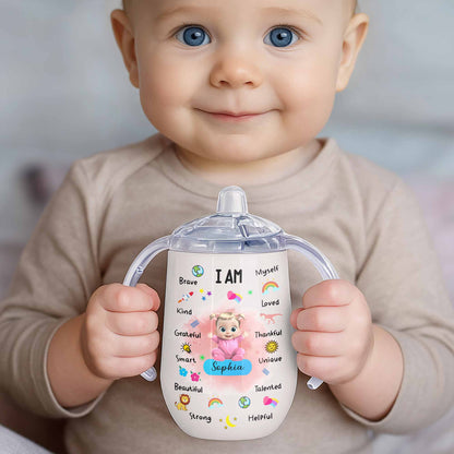 I Am Brave, Kind, Grateful, Custom Doll And Rainbow Design