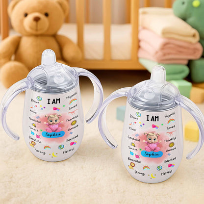 I Am Brave, Kind, Grateful, Custom Doll And Rainbow Design