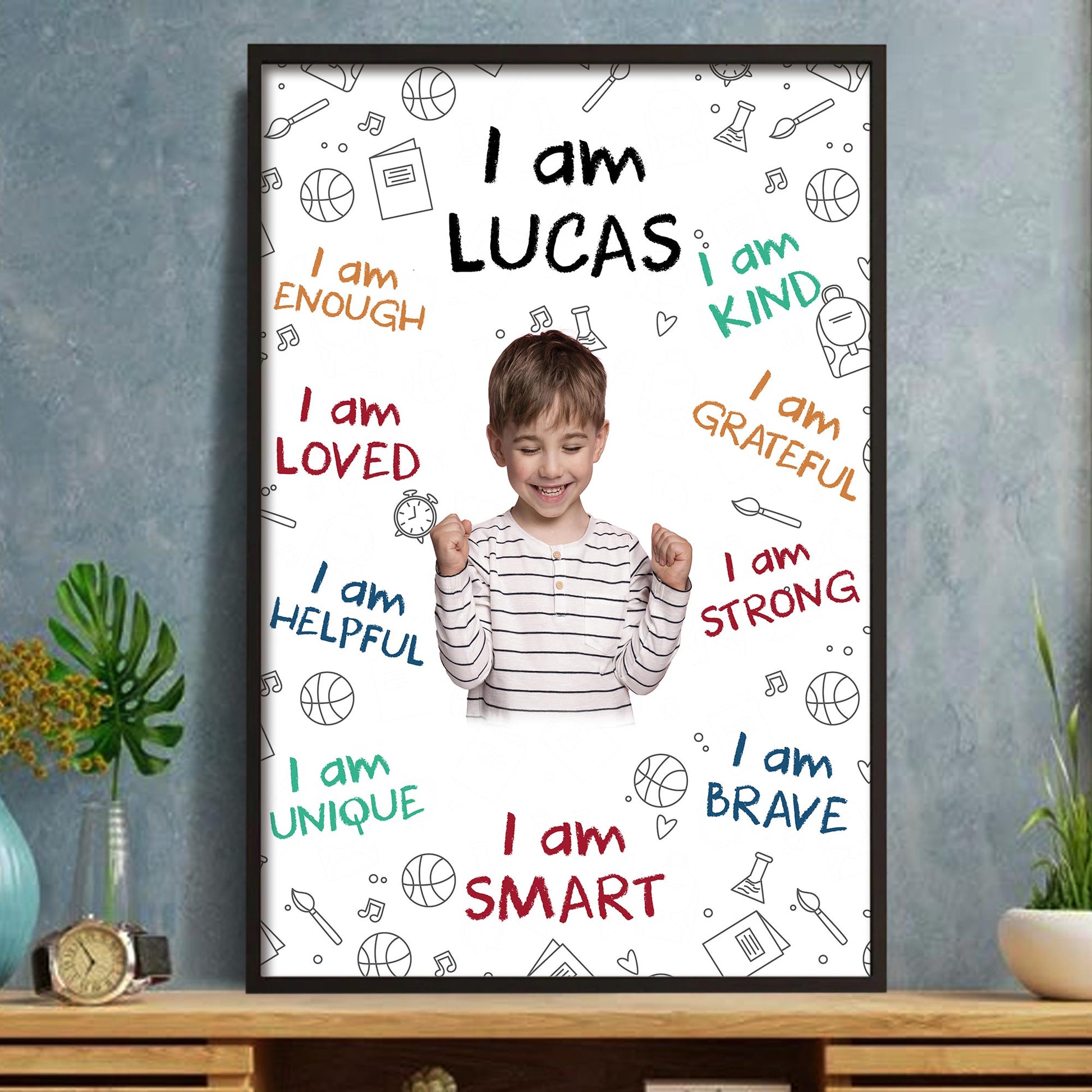 I Am Loved, Encouraging Words Poster For Young Girls
