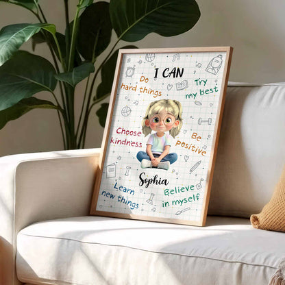 I Can Do Hard Things, Learn And Believe Poster