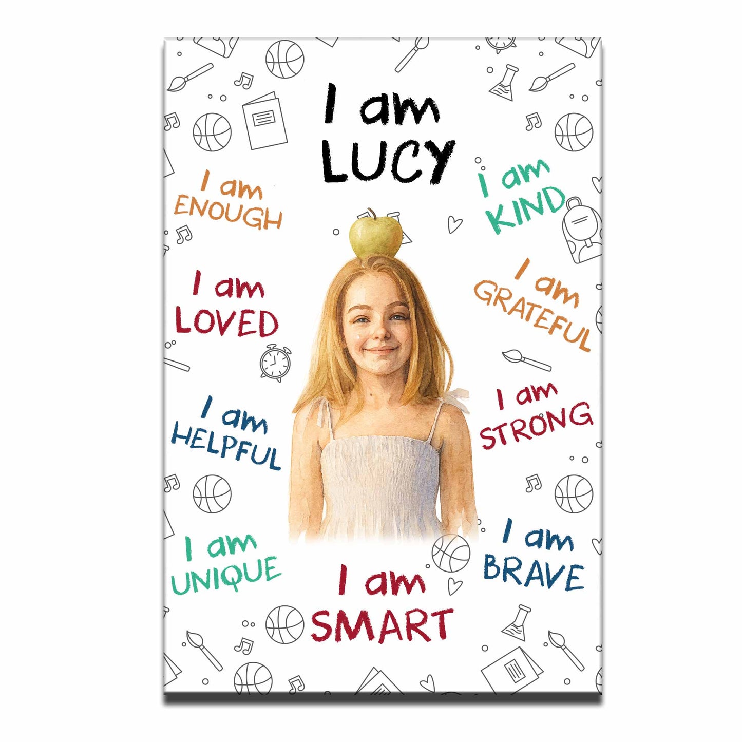 I Am [Name], Empowerment And Positive Affirmations Poster