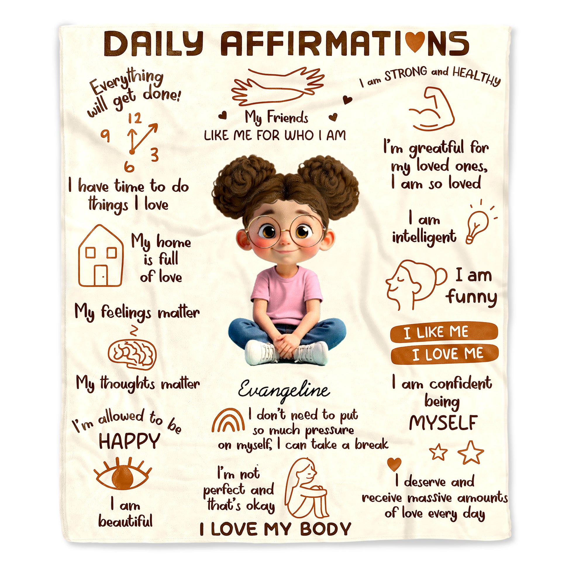 Daily Affirmations With Encouraging Words And Symbols