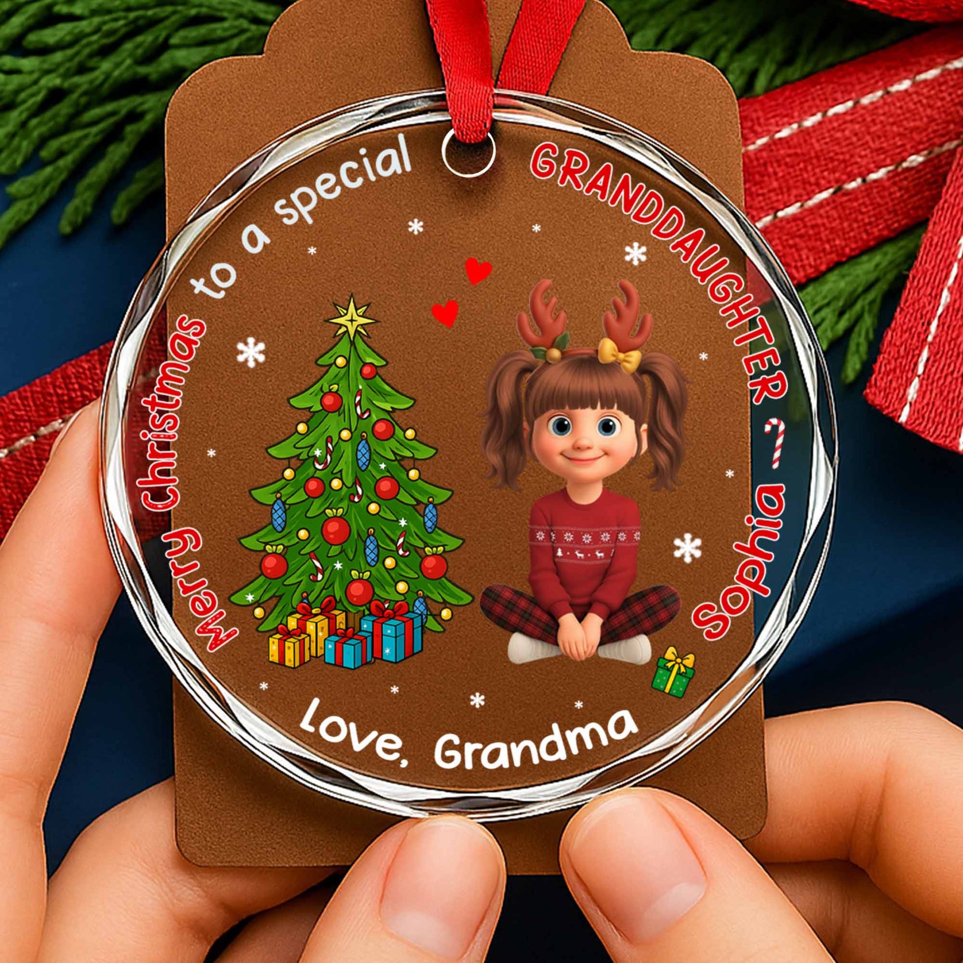 Merry Christmas To A Special Granddaughter With Christmas Tree