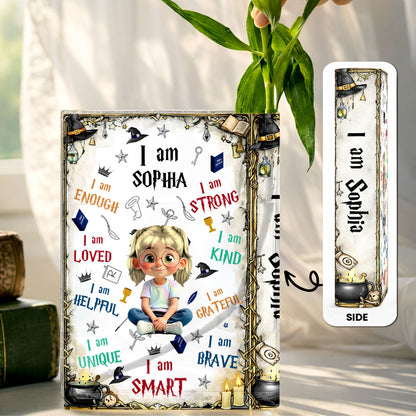 I Am Enough, I Am Loved, Graduation Cap, Books, Candle