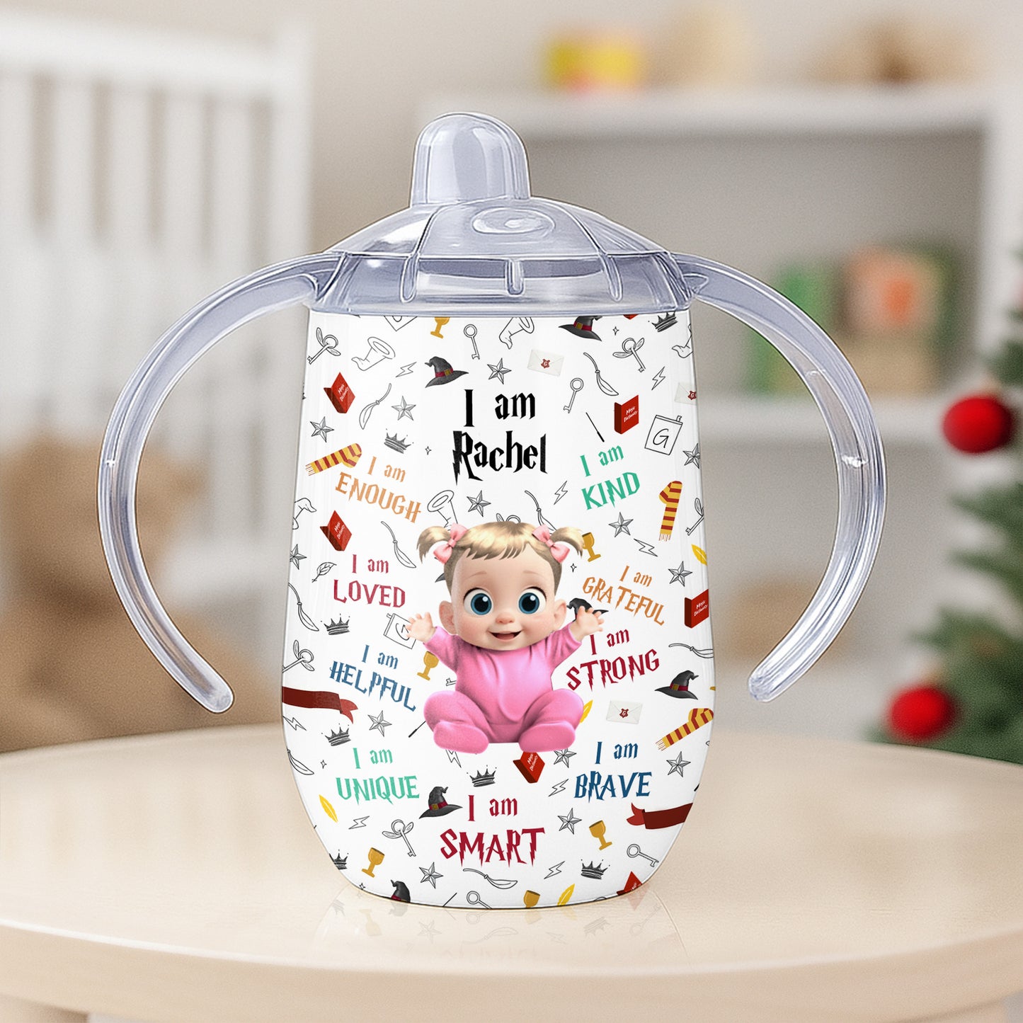 I Am Kind, I Am Smart, Cute Baby Personalized Cup