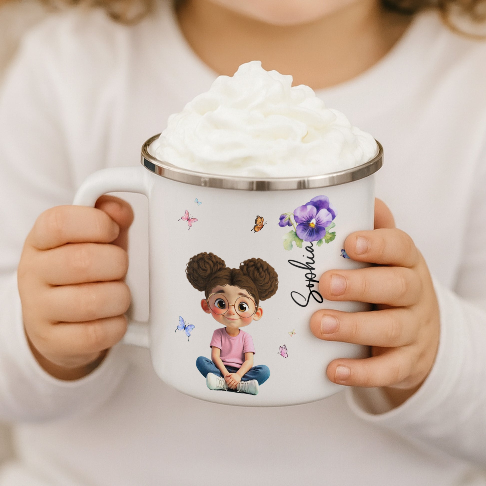 Create Magical Moments, Girl And Butterflies