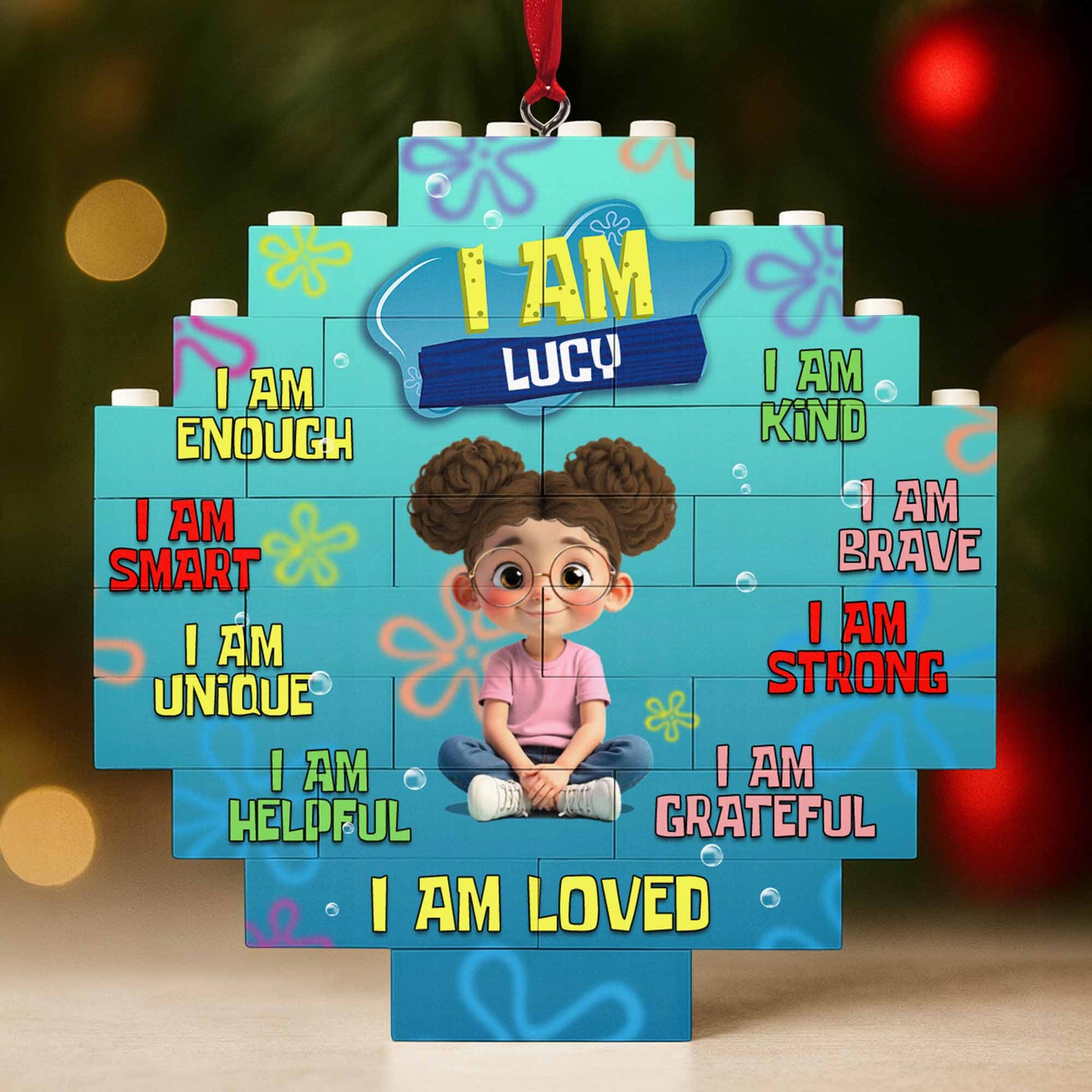 I Am Smart, I Am Brave, I Am Strong Puzzle Ornament