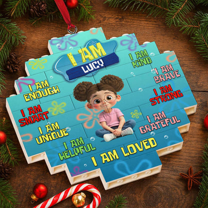 I Am Smart, I Am Brave, I Am Strong Puzzle Ornament