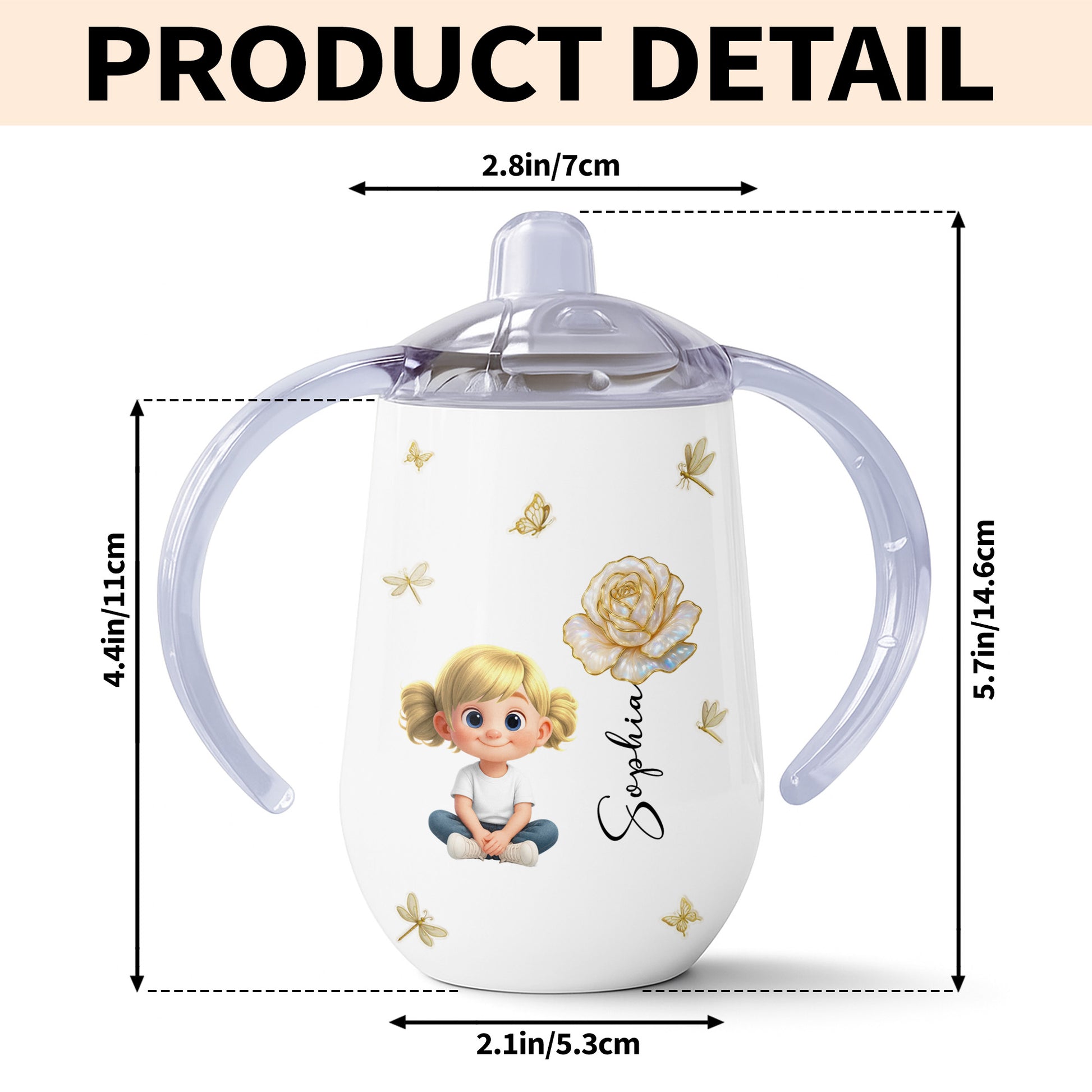 Create A Wholesome Moment With Golden Flowers And Charming Child