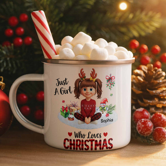 Just A Girl Who Loves Christmas, Hot Chocolate, and Gifts