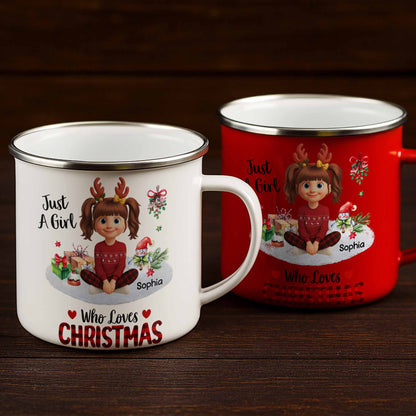 Just A Girl Who Loves Christmas, Hot Chocolate, and Gifts