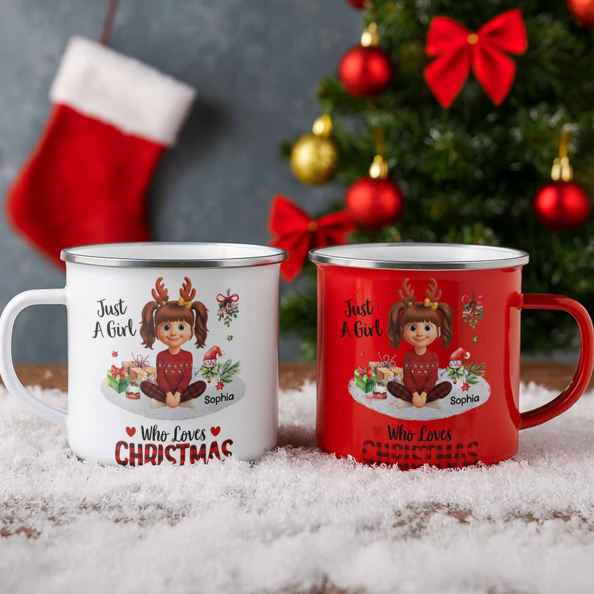 Just A Girl Who Loves Christmas, Hot Chocolate, and Gifts