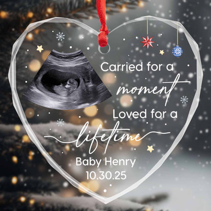 Carried For A Moment, Loved For A Lifetime, Ultrasound Ornament